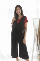 MAMA HAMIL BUTIK LAZADA Meghan Jumpsuit Set FREE Inner Katun Kaos Adem Murah   NJS 02 10  large